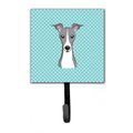 Micasa Checkerboard Blue Italian Greyhound Leash & Key Holder MI250768